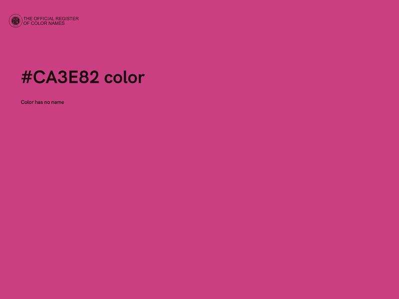 #CA3E82 color image