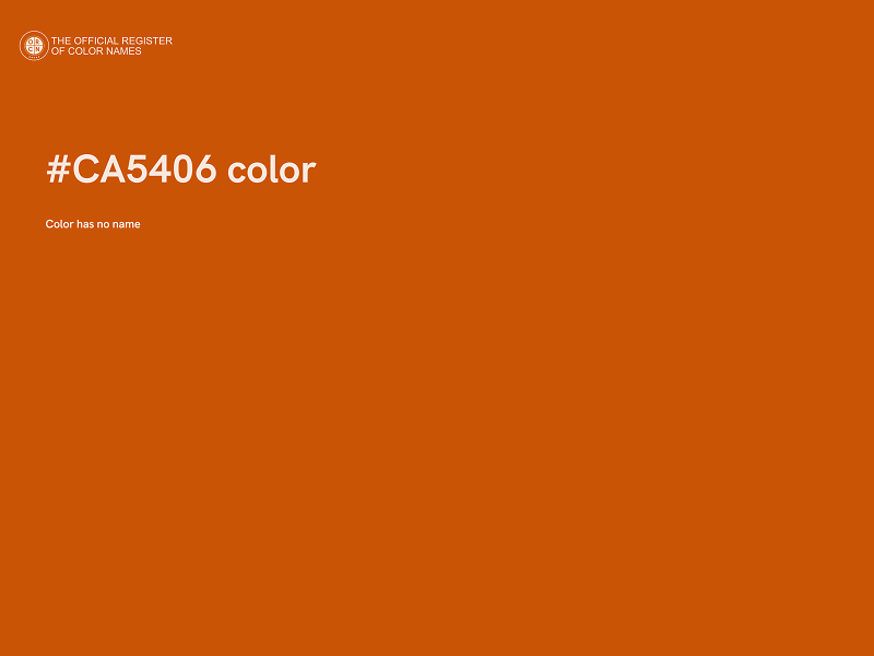 #CA5406 color image