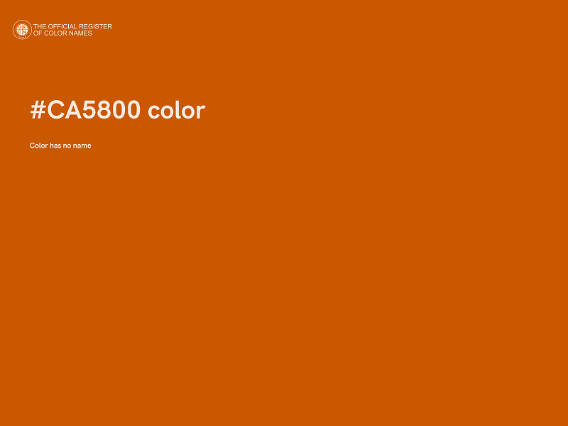 #CA5800 color image