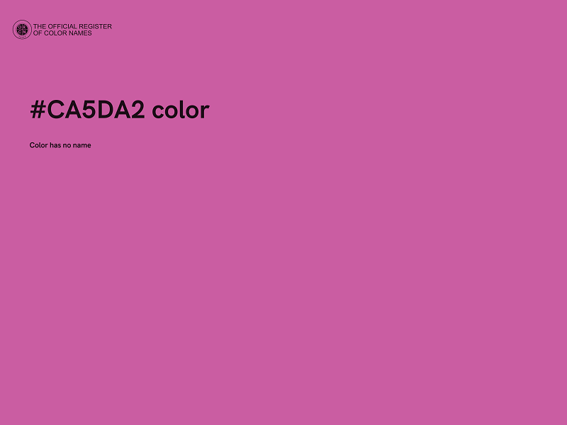 #CA5DA2 color image