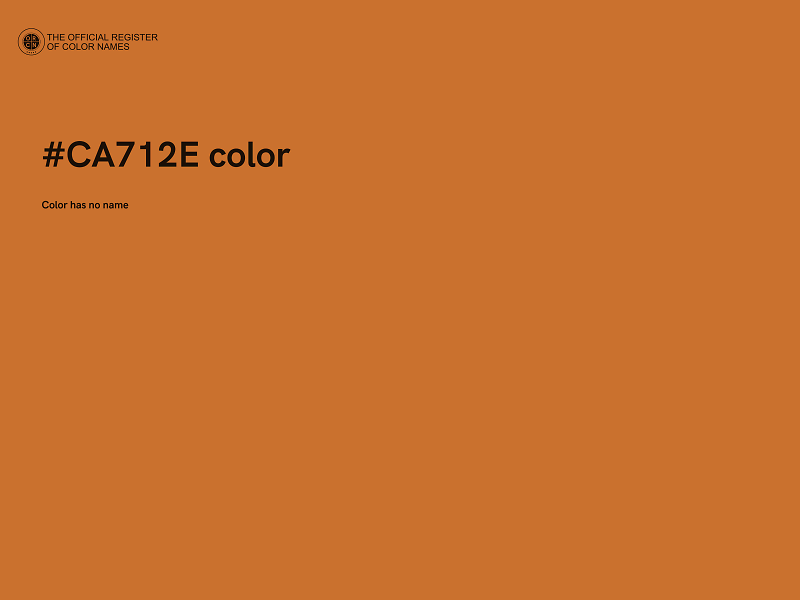 #CA712E color image