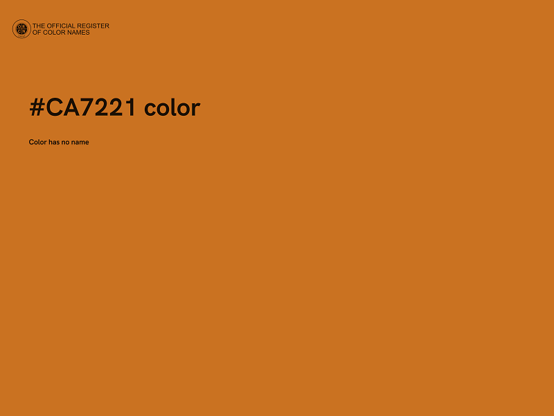 #CA7221 color image