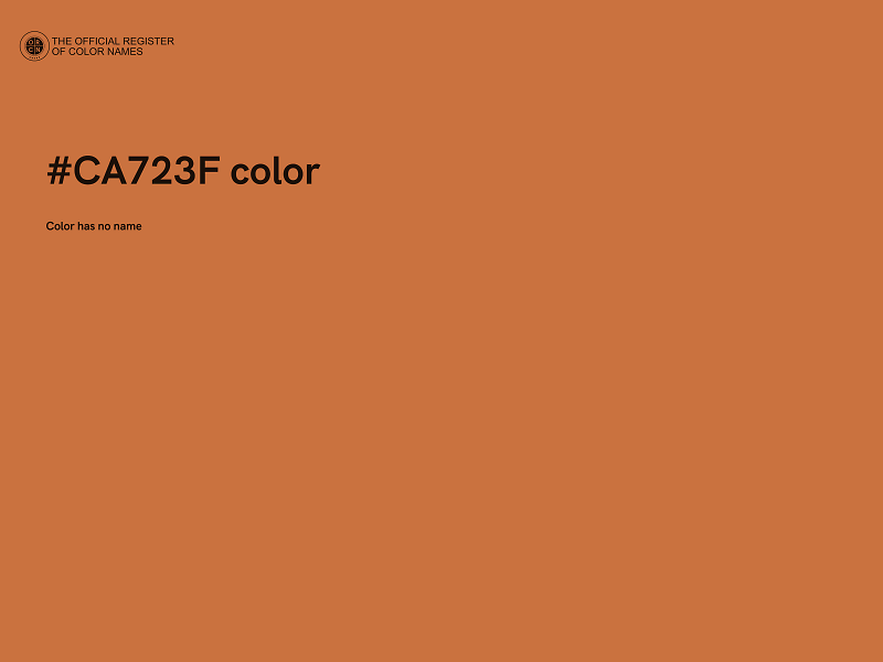 #CA723F color image