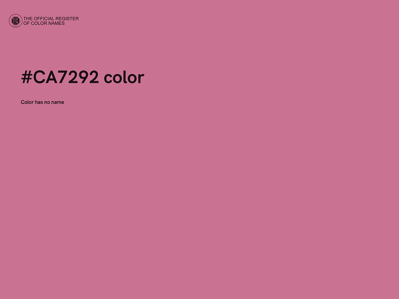 #CA7292 color image