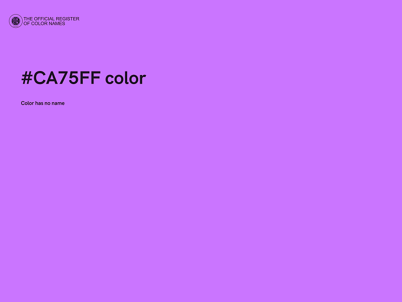 #CA75FF color image