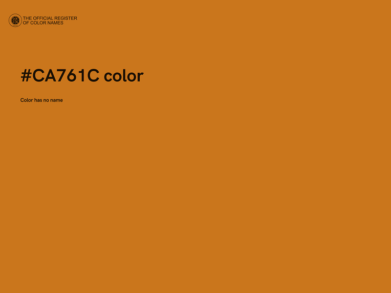 #CA761C color image