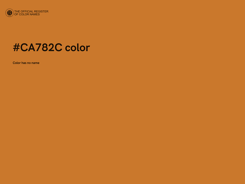 #CA782C color image