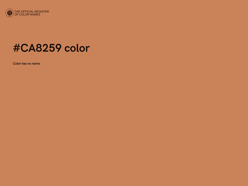 #CA8259 color image