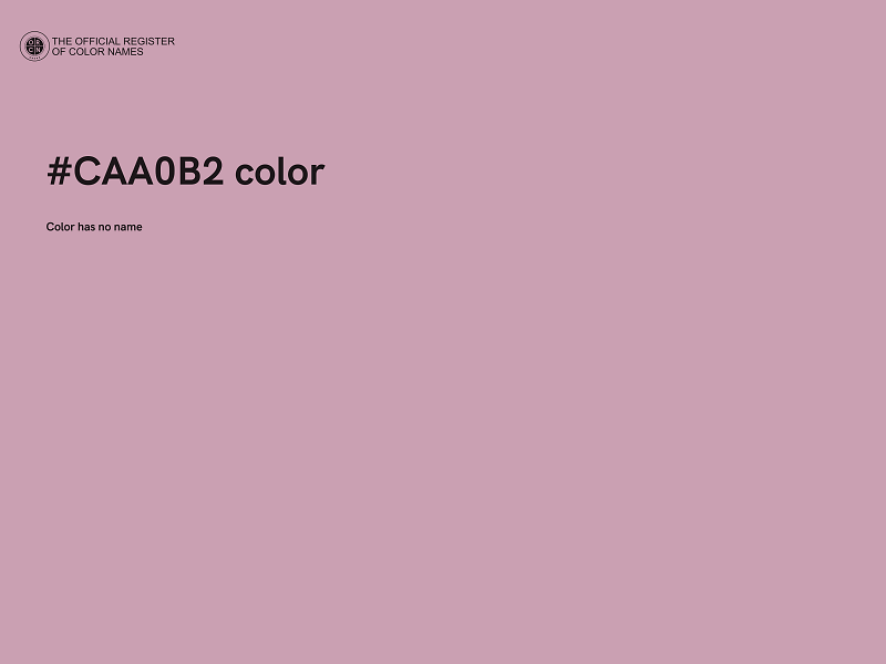 #CAA0B2 color image