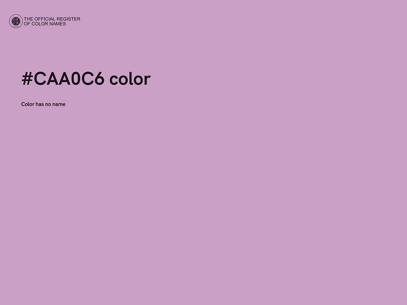 #CAA0C6 color image