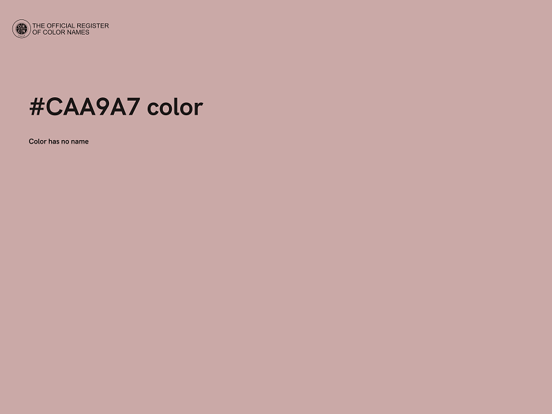 #CAA9A7 color image