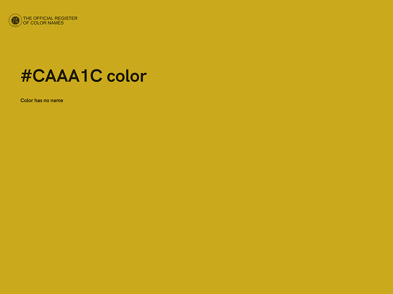 #CAAA1C color image