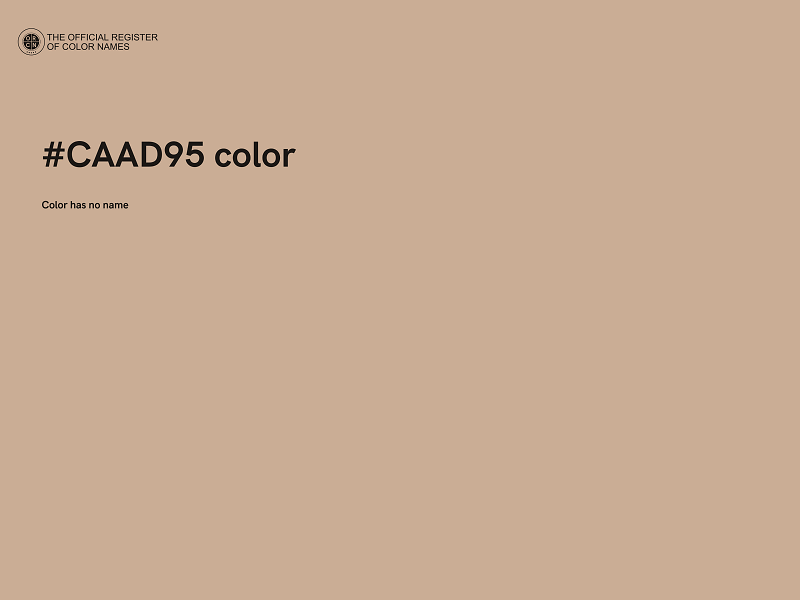 #CAAD95 color image