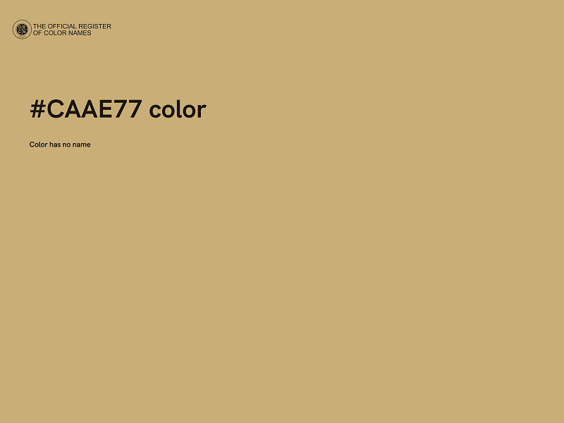 #CAAE77 color image