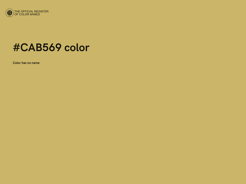 #CAB569 color image