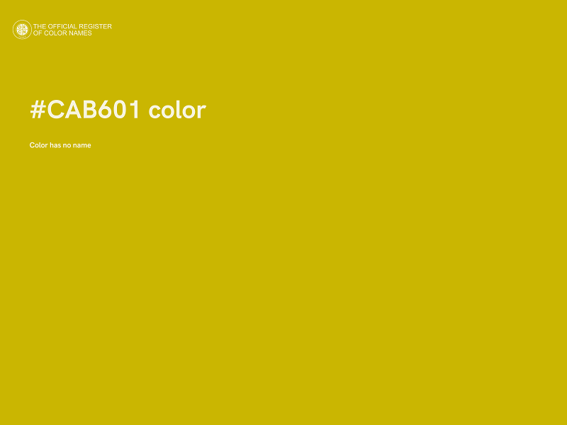 #CAB601 color image