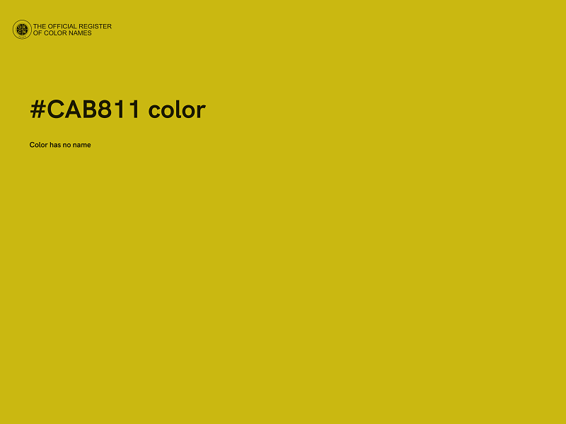 #CAB811 color image