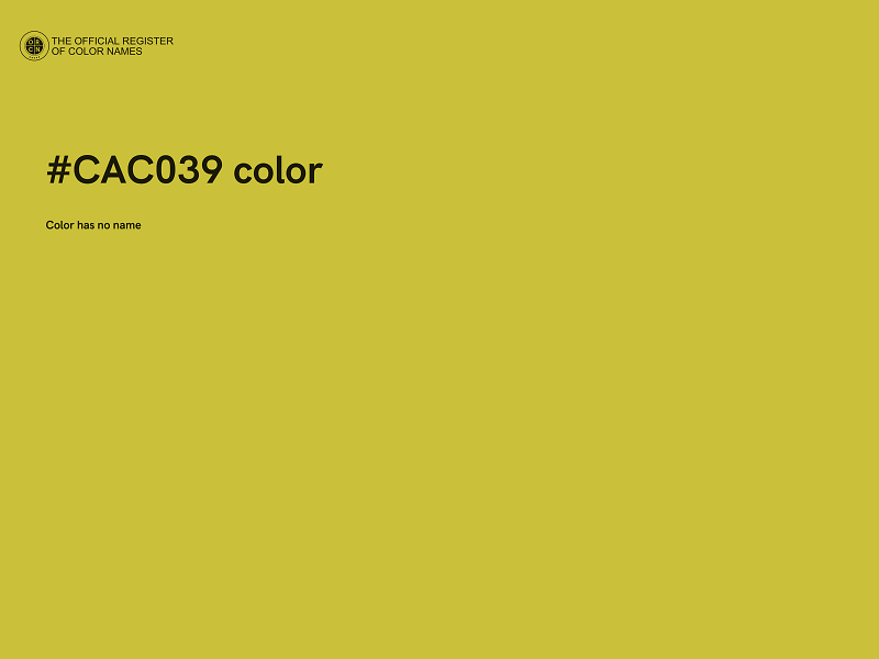 #CAC039 color image