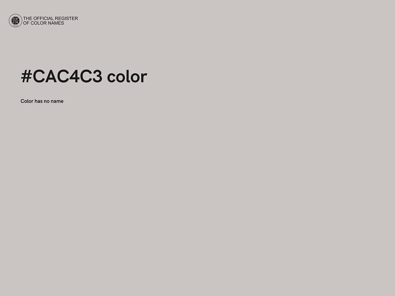 #CAC4C3 color image