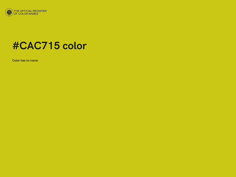 #CAC715 color image