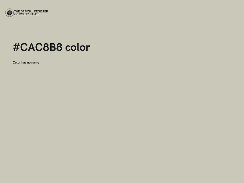 #CAC8B8 color image