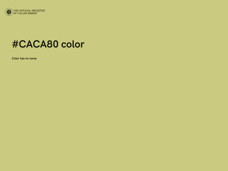 #CACA80 color image