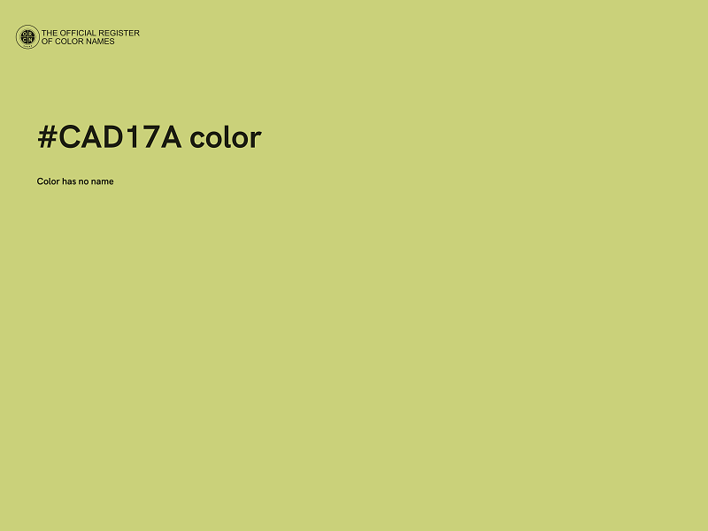 #CAD17A color image