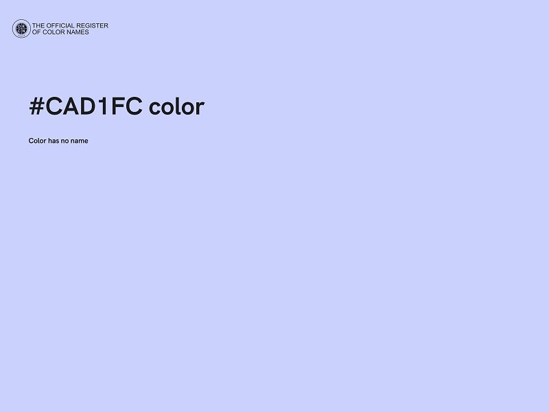 #CAD1FC color image