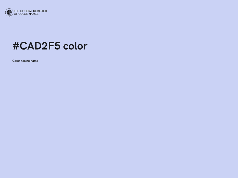 #CAD2F5 color image