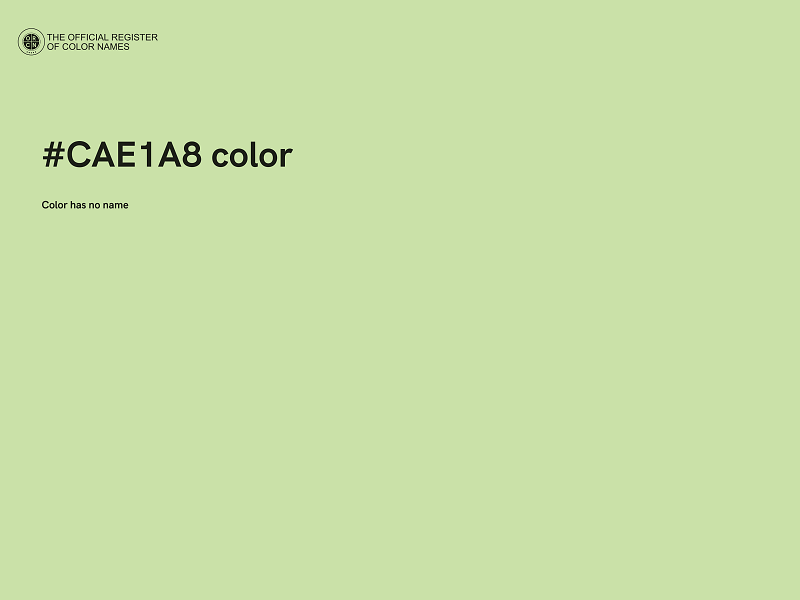 #CAE1A8 color image