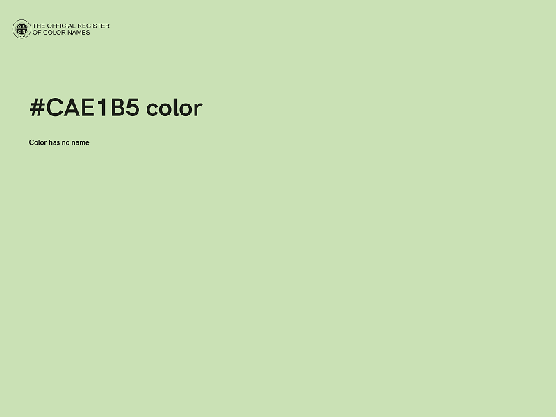 #CAE1B5 color image