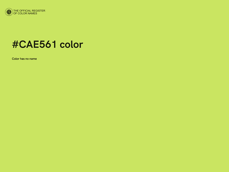 #CAE561 color image