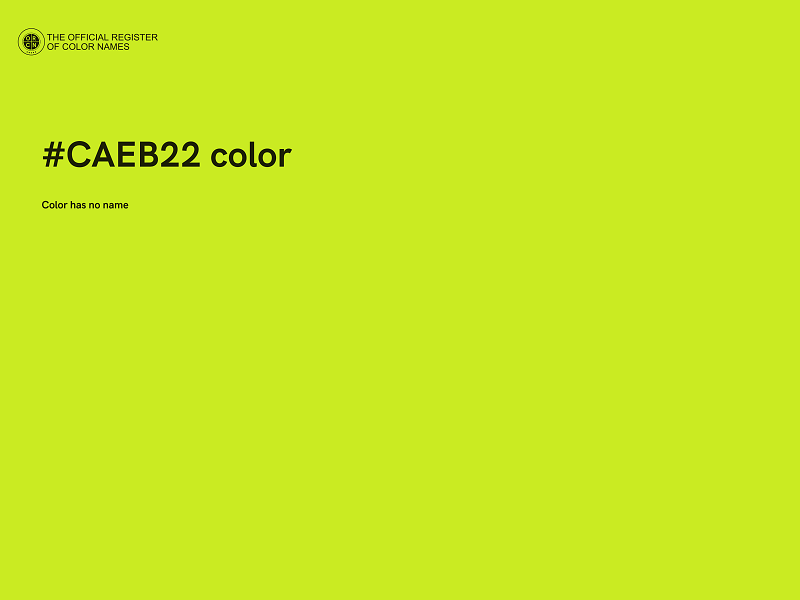 #CAEB22 color image