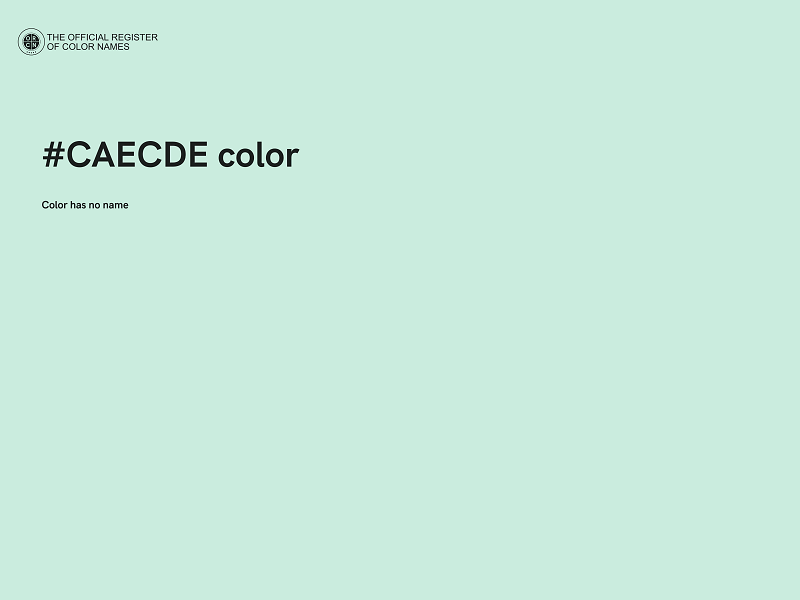 #CAECDE color image