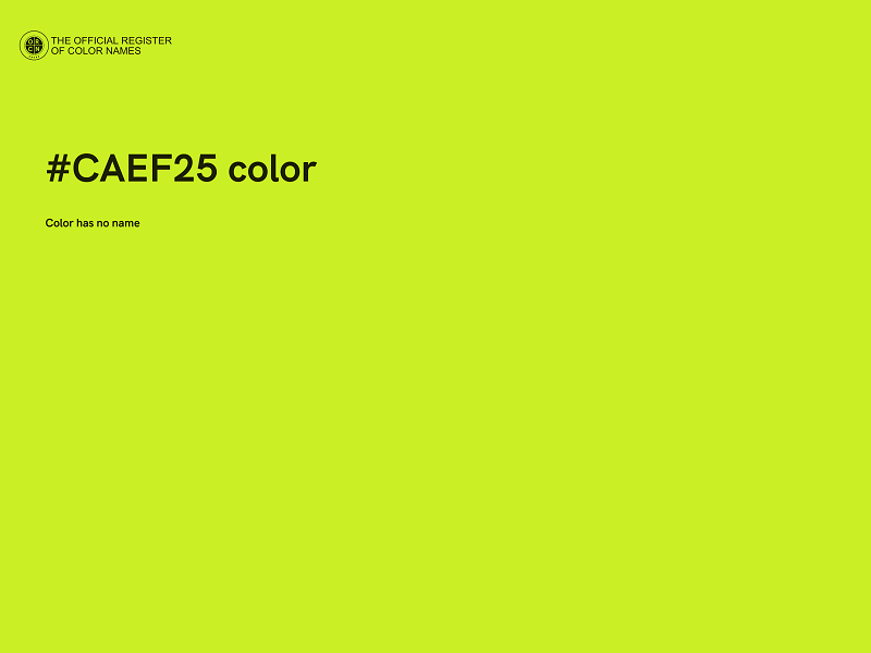 #CAEF25 color image