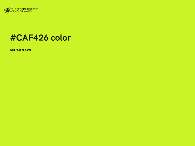 #CAF426 color image