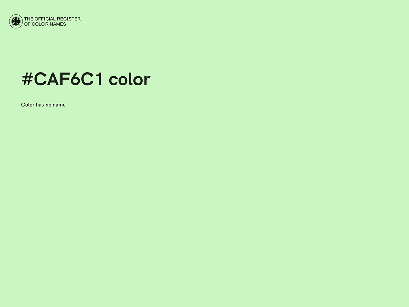 #CAF6C1 color image