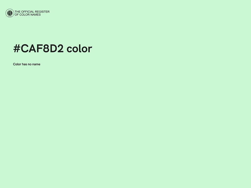 #CAF8D2 color image