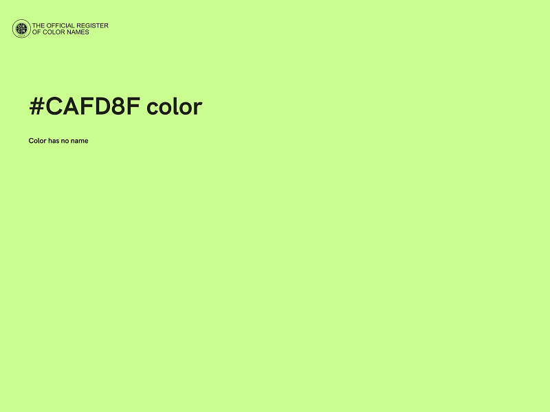 #CAFD8F color image