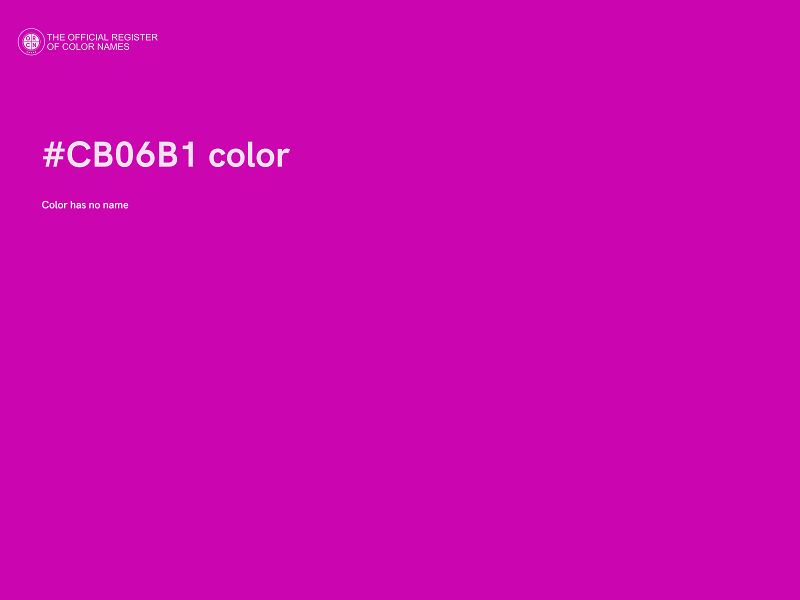 #CB06B1 color image