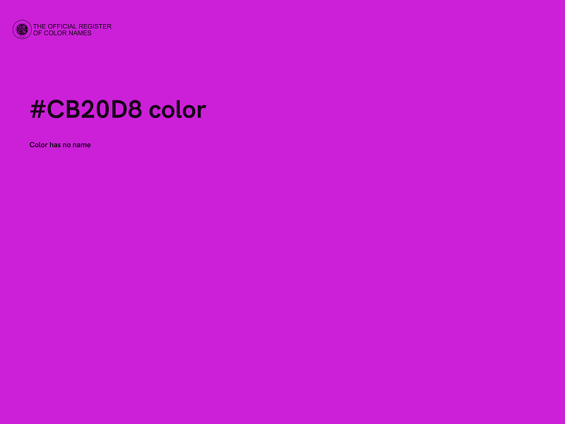 #CB20D8 color image