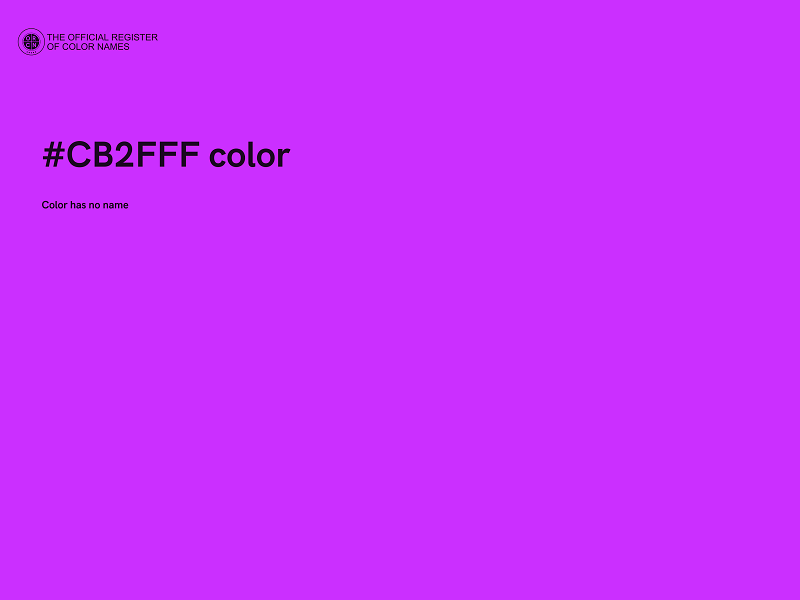 #CB2FFF color image