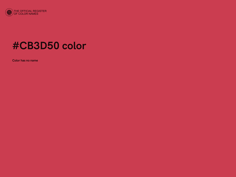 #CB3D50 color image