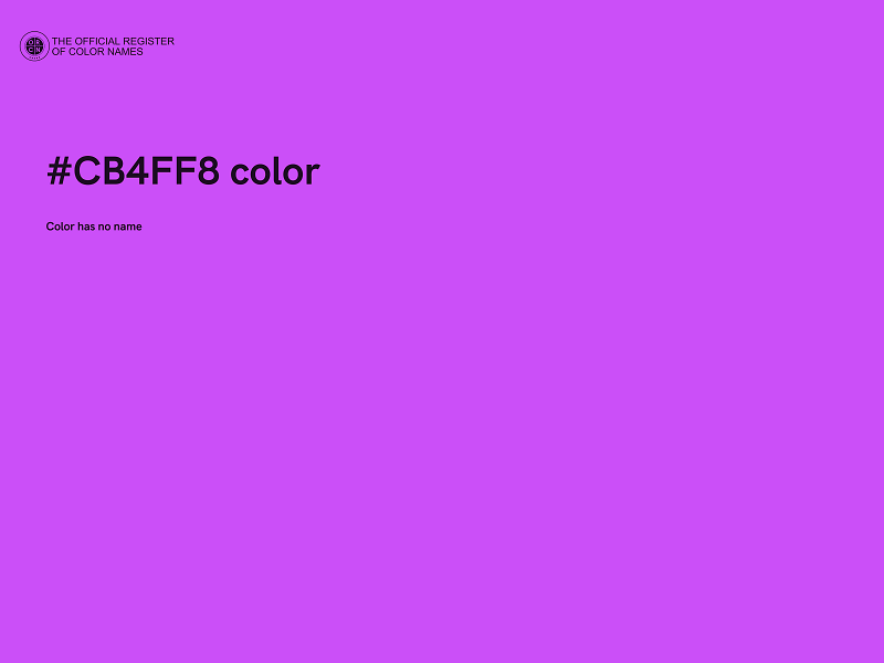 #CB4FF8 color image