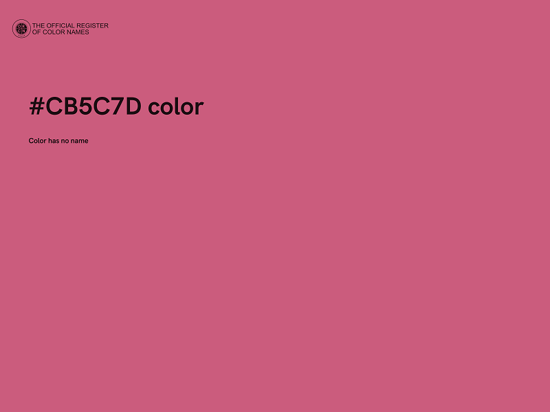 #CB5C7D color image