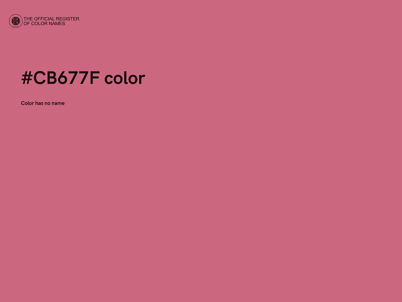 #CB677F color image