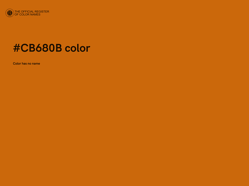 #CB680B color image