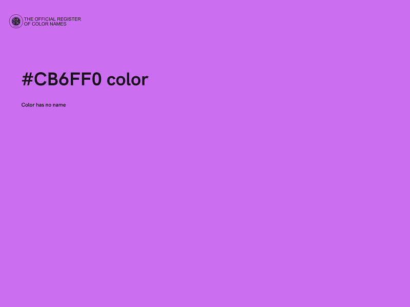 #CB6FF0 color image