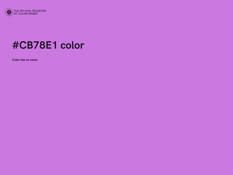 #CB78E1 color image