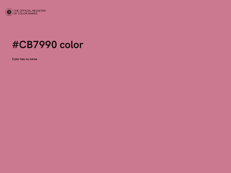 #CB7990 color image